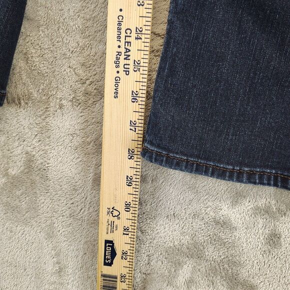Riders by Lee Women Midrise Bootcut Jeans Size 10 Petite Dark Blue Denim Stretch - Picture 6 of 11